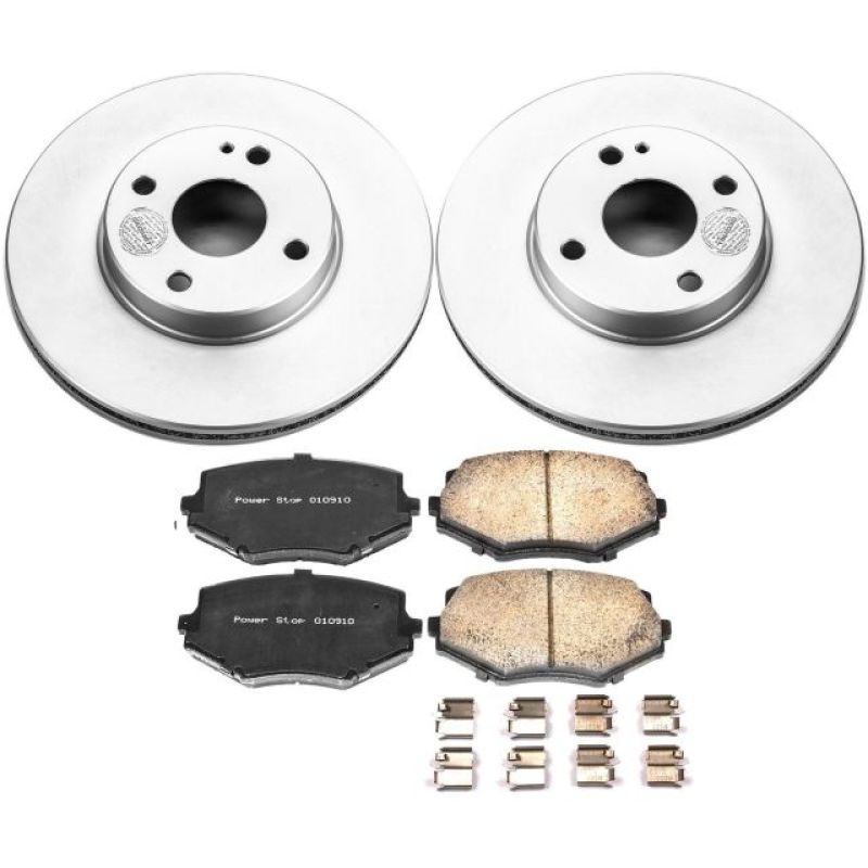 Power Stop 94-97 Mazda Miata Front Z17 Evolution Geomet Coated Brake Kit Brake Kits - Performance Blank PowerStop