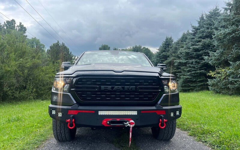 Fishbone Offroad 2019+ Ram 1500 Front Bumper - Black Bumpers - Steel Fishbone Offroad
