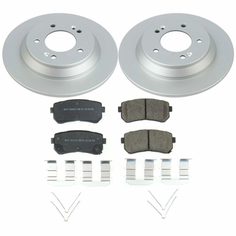 Power Stop 18-20 Hyundai Kona Rear Z17 Evolution Geomet Coated Brake Kit Brake Kits - Performance Blank PowerStop