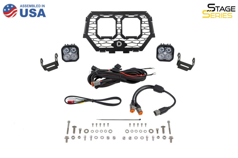 Diode Dynamics 2014-2018 Polaris RZR XP Stage Series LED Grille Kit - Pro White Combo Grilles Diode Dynamics