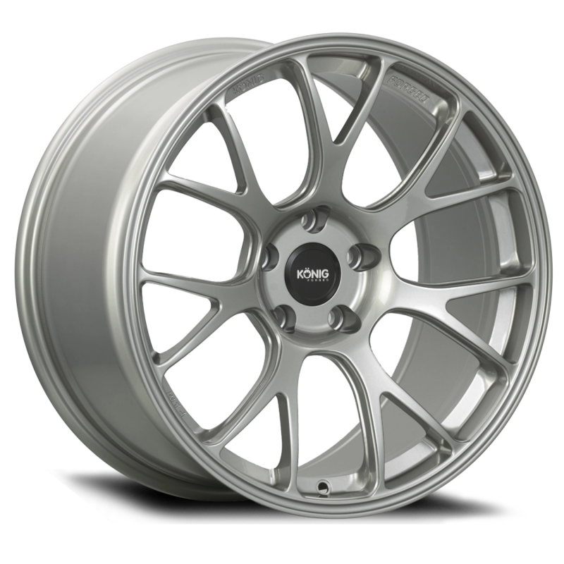 Konig Forged F1M 18X9 5X112 ET42 Ash Silver Knurled Bead Wheels - Forged Konig