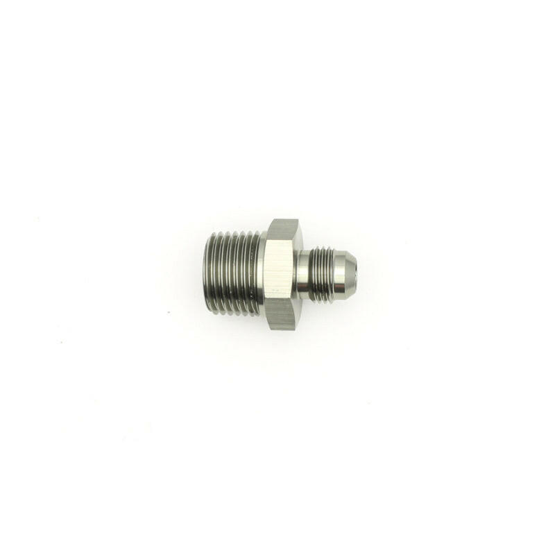DeatschWerks 6AN Male Flare To 1/2in. Male NPT Adapter Fittings DeatschWerks