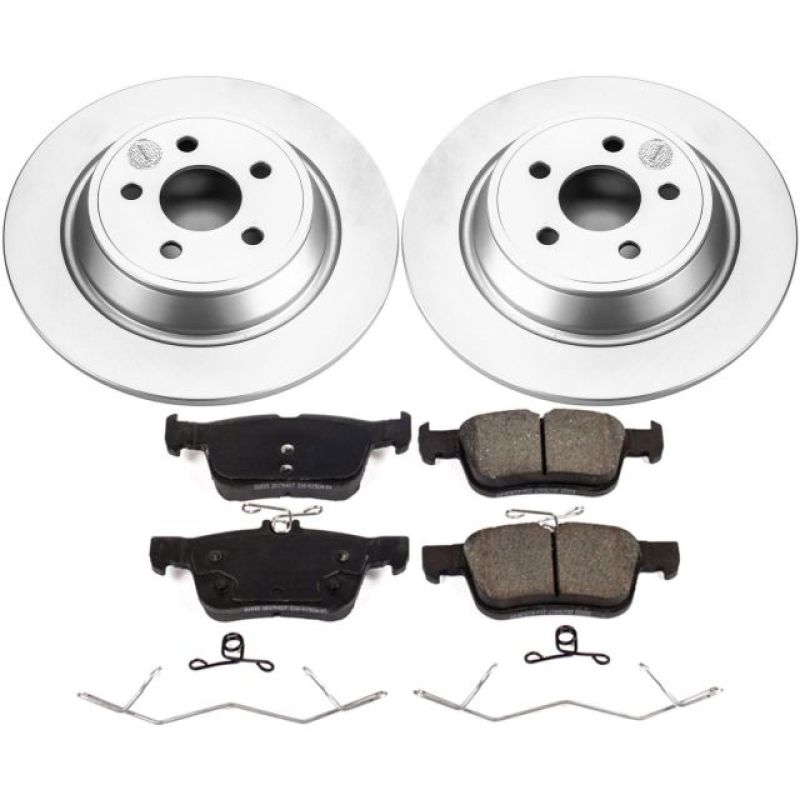 Power Stop 17-18 Lincoln Continental Rear Z17 Evolution Geomet Coated Brake Kit Brake Kits - Performance Blank PowerStop