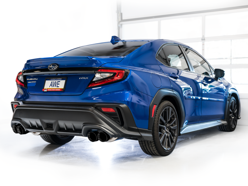 AWE Tuning 2022+ VB Subaru WRX Touring Edition Exhaust - Diamond Black Tips Catback AWE Tuning