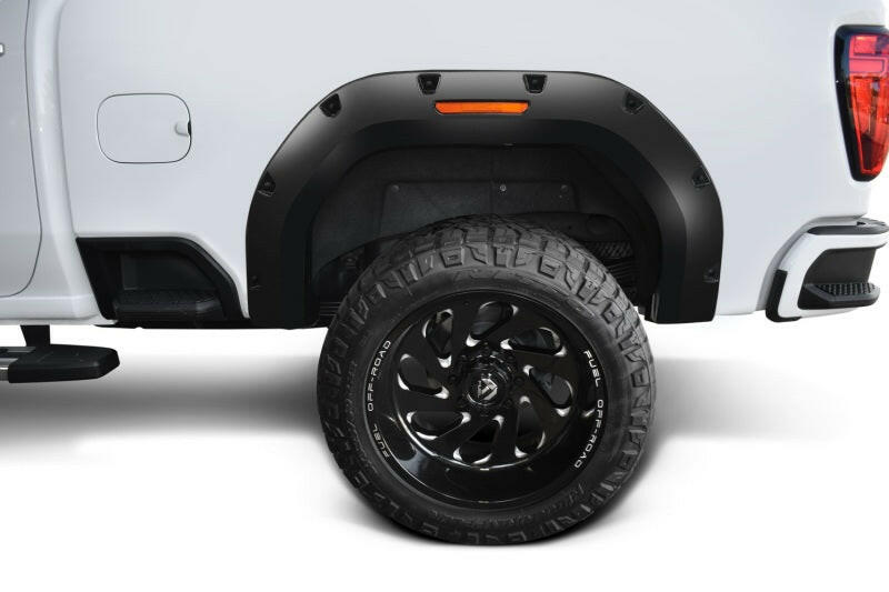 Bushwacker 20-21 GMC Sierra 2500/2500HD/3500HD (Excl. Dually) Pocket Style 4pc Flares - Blk Fender Flares Bushwacker