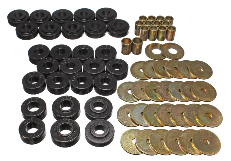 Energy Suspension Gm Body Mount Set - Black Bushing Kits Energy Suspension