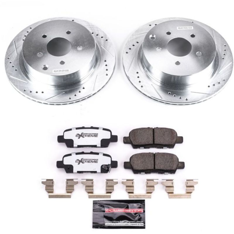 Power Stop 18-19 Infiniti Q50 Rear Z26 Street Warrior Brake Kit Brake Kits - Performance D&S PowerStop