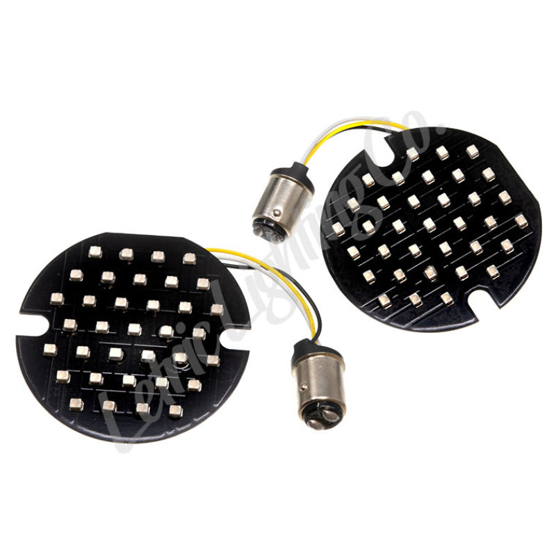 Letric Lighting Flat Style Insert 1157 Front Amber Light Accessories and Wiring Letric Lighting