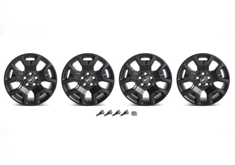 Ford Racing 2021+ Bronco Sport 17in Low Gloss Black Wheel Kit Wheels - Cast Ford Racing