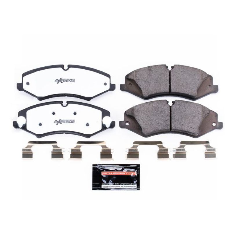 Power Stop 2017 Land Rover Discovery Front Z36 Truck & Tow Brake Pads w/Hardware Brake Pads - Performance PowerStop