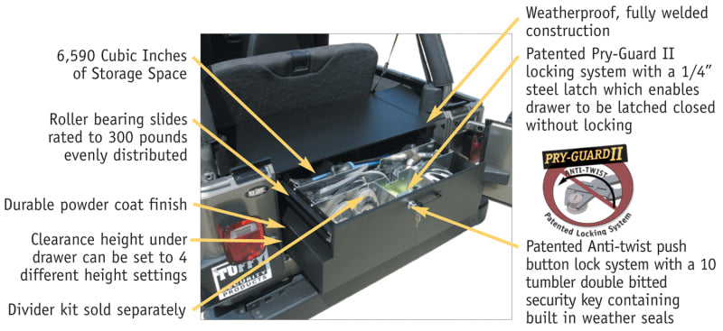 Tuffy Unlimited Drawer Black Cargo Organization Tuffy Products