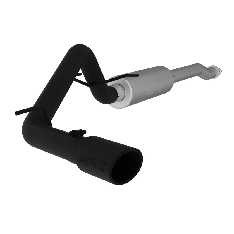 MBRP 2016 Toyota Tacoma 3.5L Cat Back Single Side Exit Black Exhaust System Catback MBRP