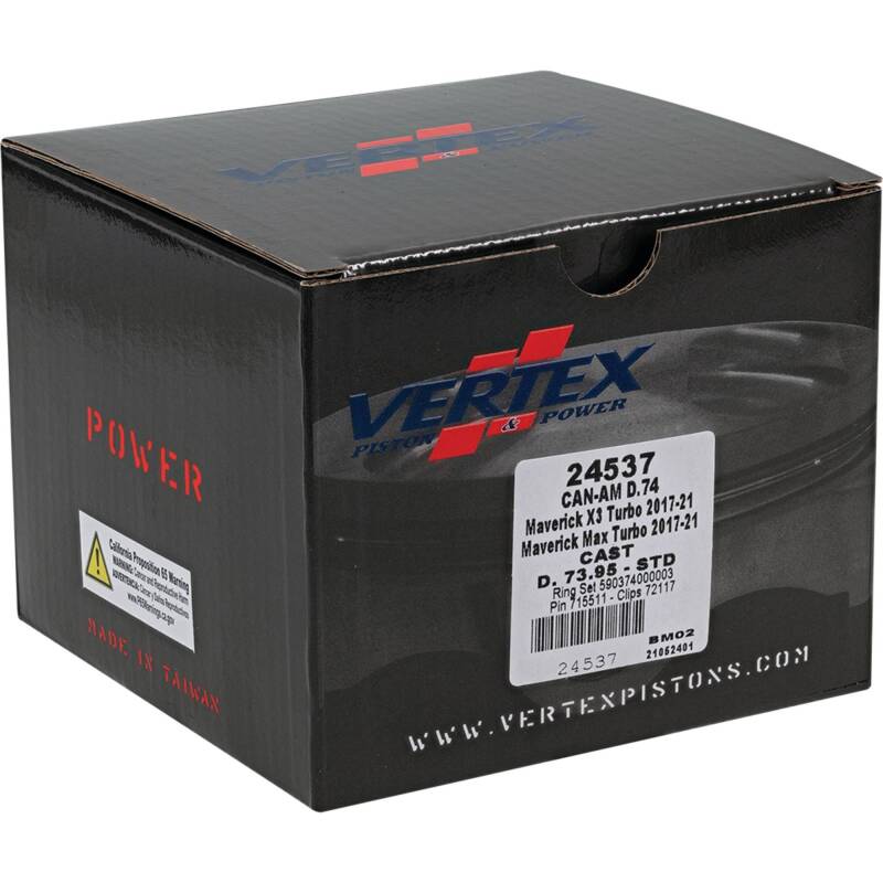 Vertex Piston 2017 Can-Am Maverick X3 900cc Cast Replica Piston Kit Piston Sets - Powersports Vertex Pistons