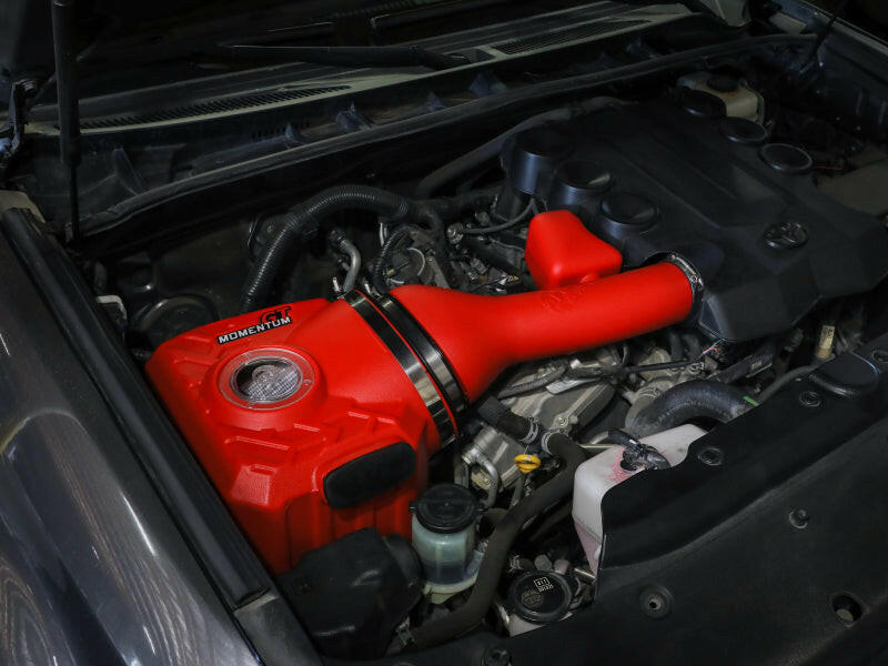 aFe Momentum GT Red Edition Cold Air Intake System w/ Pro DRY S Filt Toyota FJ Cruiser 07-23 V6-4.0L Cold Air Intakes aFe