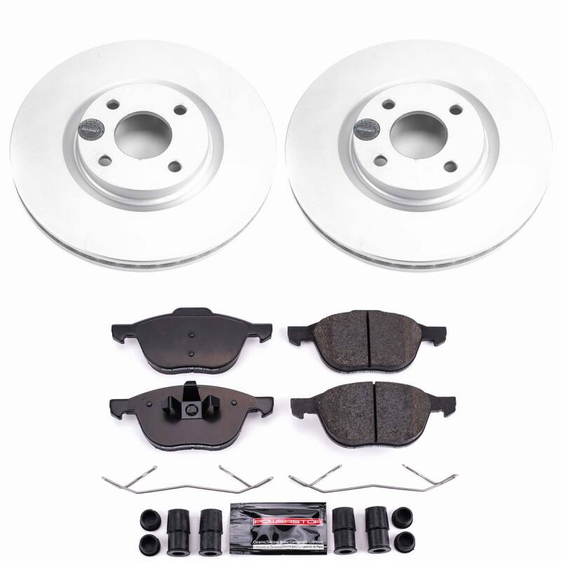 Power Stop 18-22 Ford EcoSport Front Z23 Coated Brake Kit Brake Kits - Performance D&S PowerStop