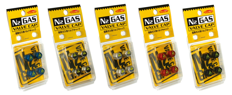 Project Kics N2 Gas Valve Cap - Blue Wheel Accessories Project Kics