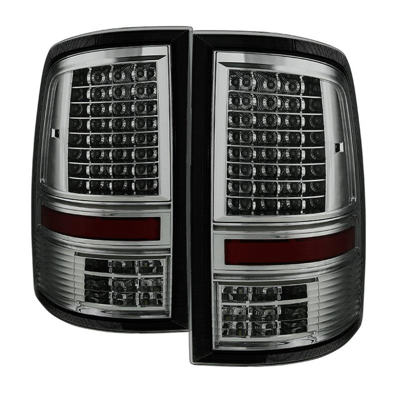 xTune Dodge Ram 1500 09-14 - Incandescent Only C Shape LED Tail Lights- Smoked ALT-JH-DR09-LED-CS-SM Tail Lights SPYDER