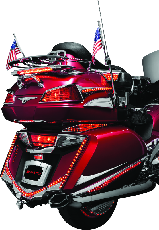 Kuryakyn L.E.D. Lighted Trunk Lid Handle 01-17 GL1800 Chrome Light Bars & Cubes Kuryakyn