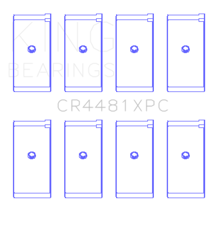 King Mitsubishi 4G63 / 4G64 6 Bolt 1st Gen DSM (Size STD) pMaxKote Performance Rod Bearing Set Bearings King Engine Bearings