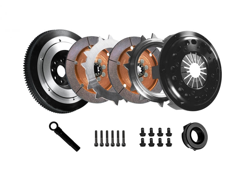 DKM Clutch BMW E34/E36/E39/E46/Z3 (6 Cyl) Ceramic Twin Disc MR Clutch w/Flywheel (650 ft/lbs Torque) Clutch Kits - Multi DKM Clutch