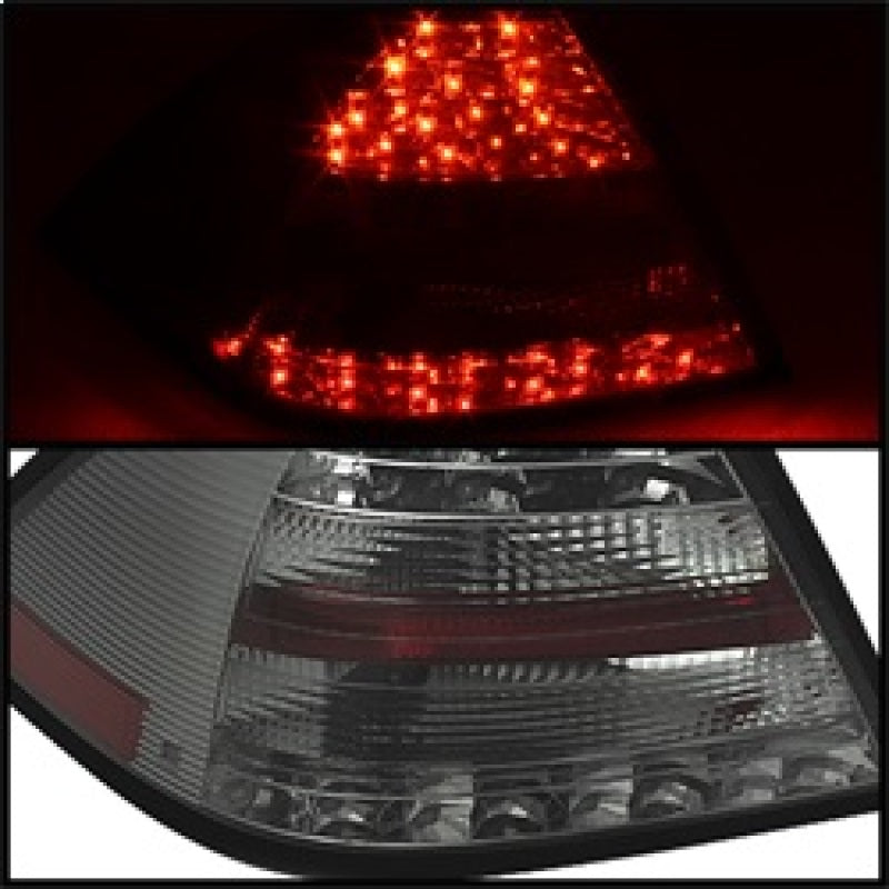 Spyder Mercedes Benz W203 C-Class 05-07 4DR Sedan LED Tail Lights Smoke ALT-YD-MBZC05-LED-SM Tail Lights SPYDER