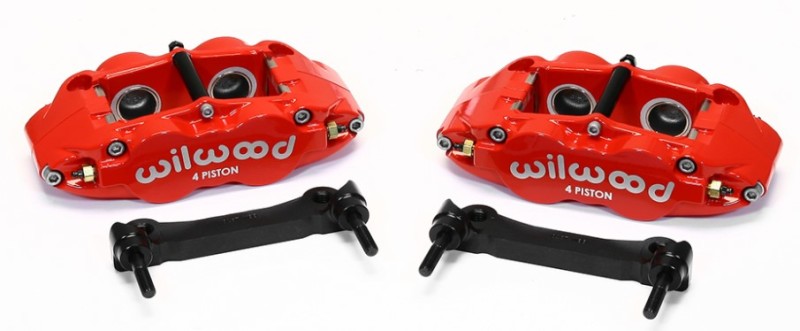 Wilwood Narrow Superlite 4R Rear Caliper & Bracket Kit - Red 97-13 C5/C6 Corvette w/ OEM Rotors Big Brake Kits Wilwood