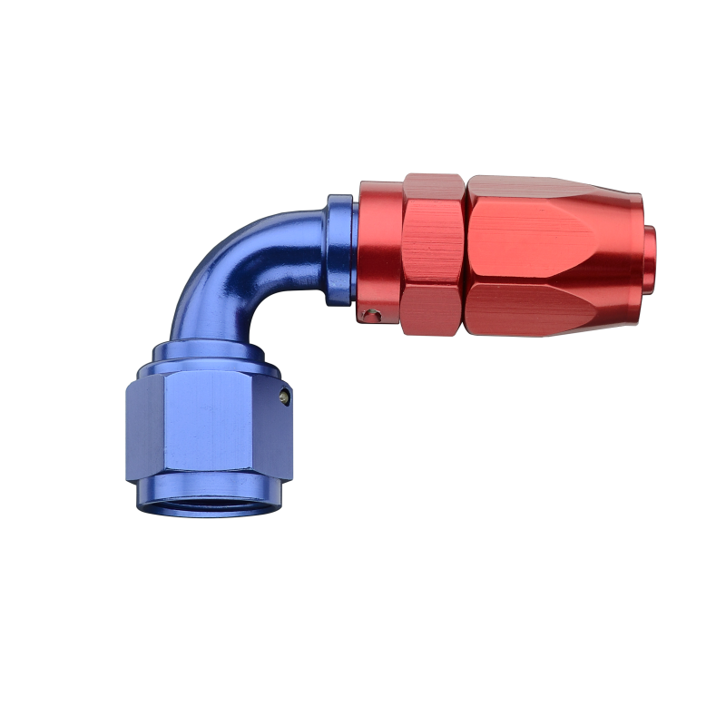 Fragola -8AN x 90 Degree Pro-Flow Hose End - Blue/Red Fittings Fragola