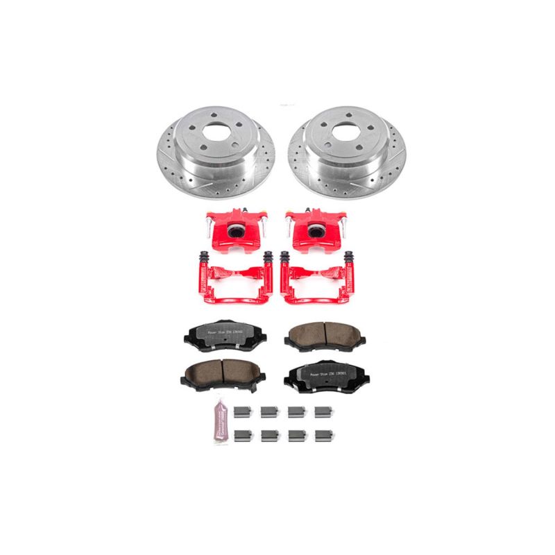 Power Stop 07-17 Jeep Wrangler Rear Z36 Truck & Tow Brake Kit w/Calipers Brake Kits - Performance D&S PowerStop