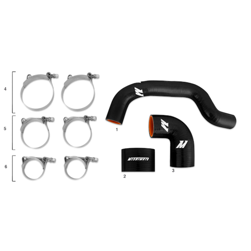 Mishimoto 04-07 Subaru WRX STI (STI only) USDM Black Silicone Intercooler Hoses Hoses Mishimoto