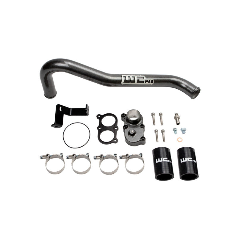 Wehrli 06-10 Duramax LBZ/LMM Thermostat Housing Kit - Semi-Gloss Black Thermostat Housings Wehrli