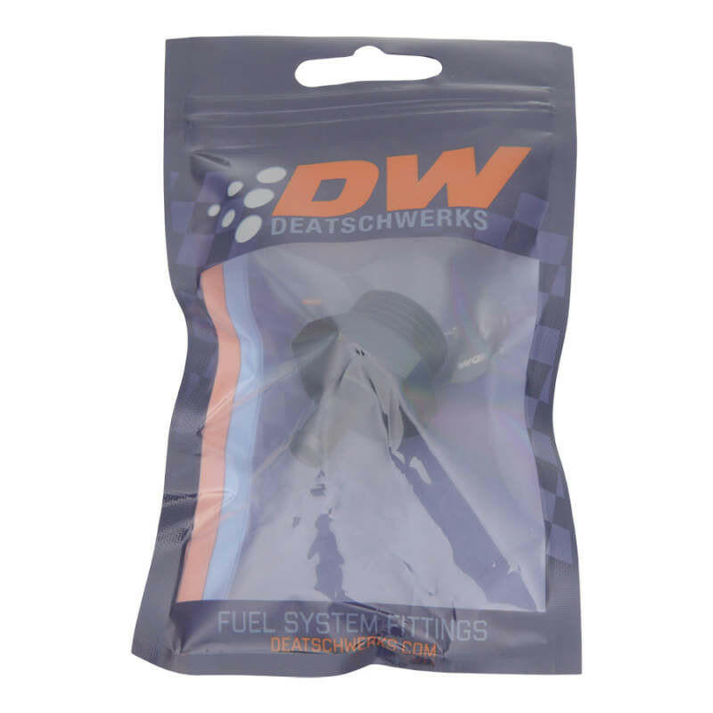 DeatschWerks 10AN ORB Male to 5/16in Male Barb Fitting - Anodized Matte Black Fittings DeatschWerks