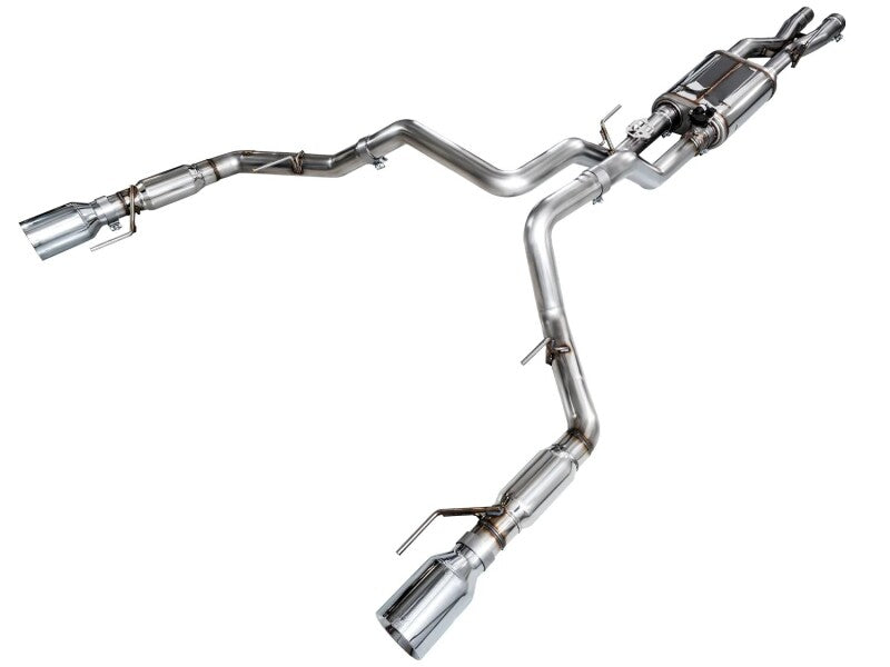 AWE Tuning Gen 3 Raptor SwitchPath Exhaust - Chrome Silver Tips Catback AWE Tuning