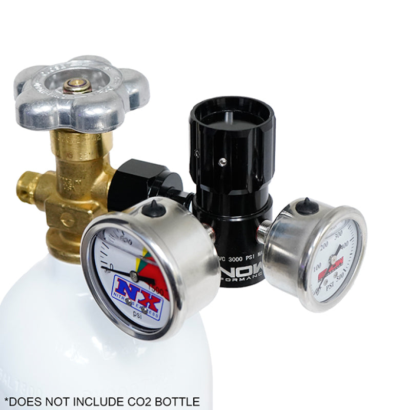 Snow Performance Billet Adjustable (0-475PSI) CO2 Regulator w/Gauges Nitrous Controllers Snow Performance