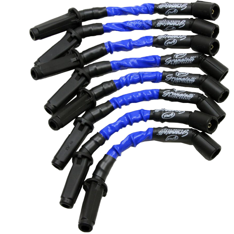 Granatelli 99-23 GM LS2/LS3/LS6/LS7/LS9/LSA Hi-Perf Coil-Near-Plug Wire Conn Kit w/Blue Jacket Spark Plug Wire Sets Granatelli Motor Sports