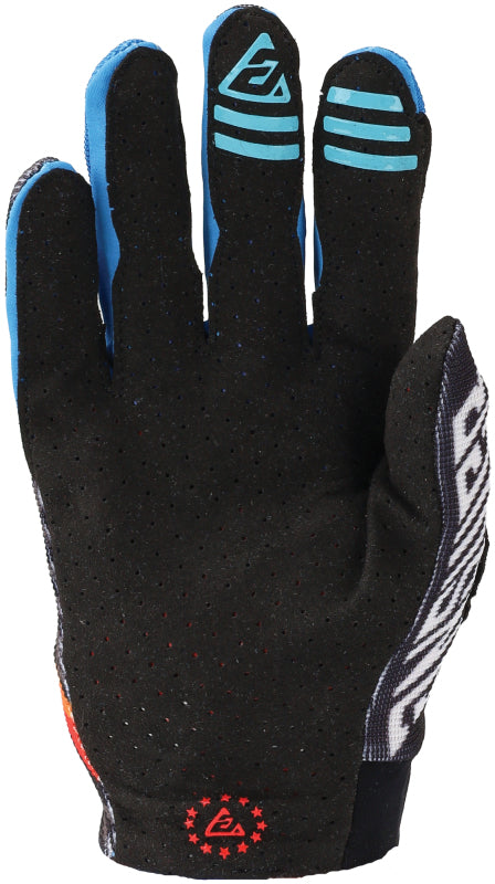 Answer 25 Aerlite Drip Gloves Black/White/Rainbow - Small Gloves Answer