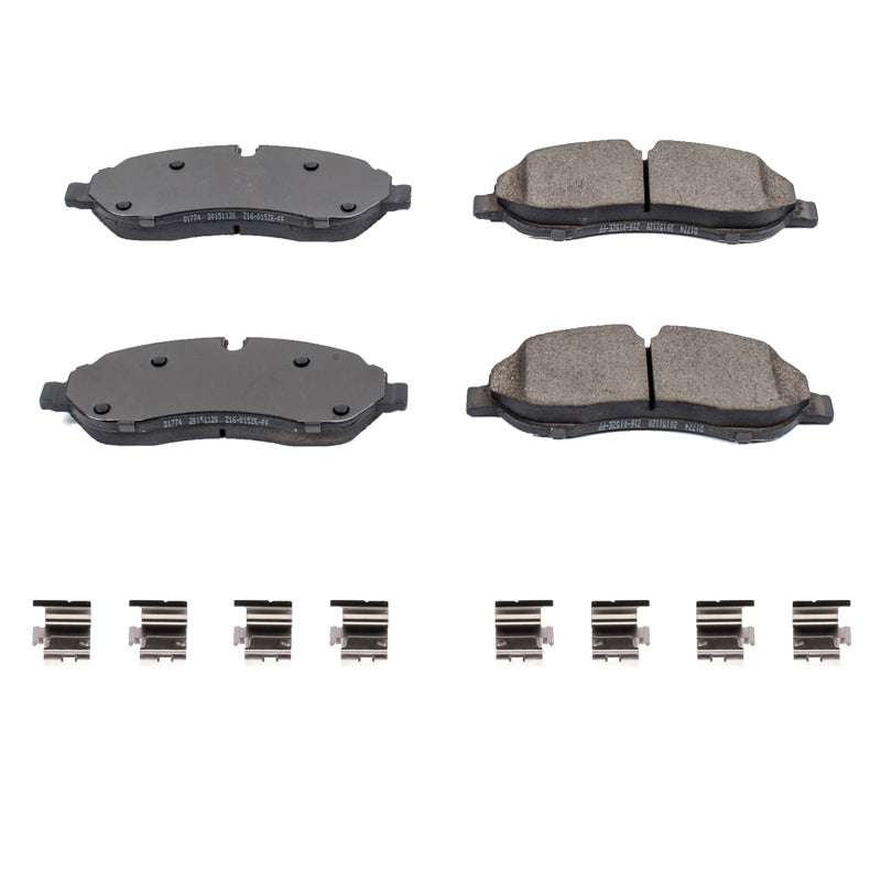 Power Stop 15-19 Ford Transit-150 Front Z17 Evolution Ceramic Brake Pads w/Hardware Brake Pads - OE PowerStop