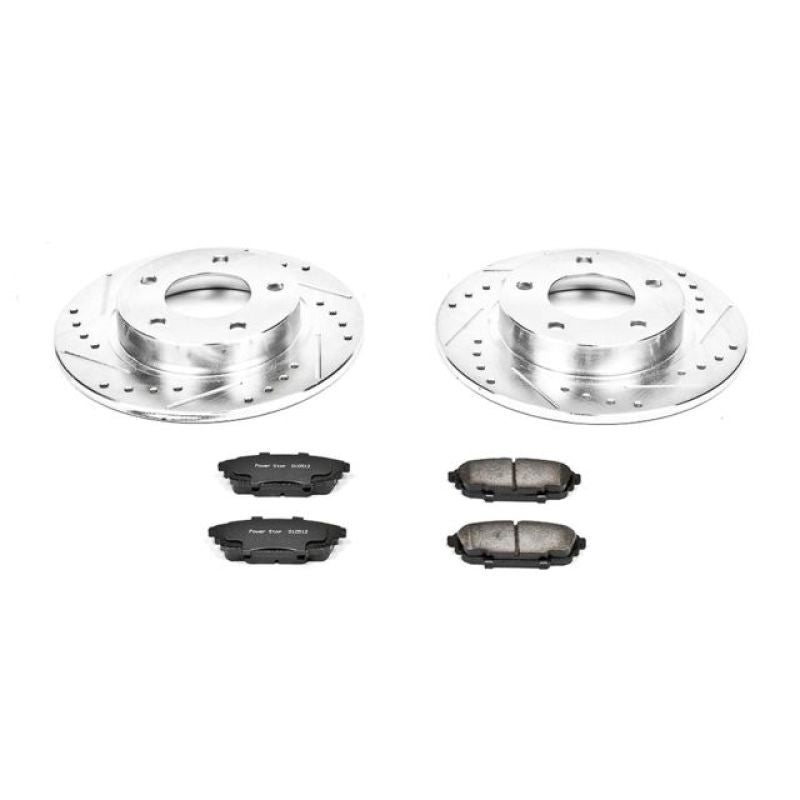 Power Stop 01-03 Mazda Protege Rear Z23 Evolution Sport Brake Kit Brake Kits - Performance D&S PowerStop