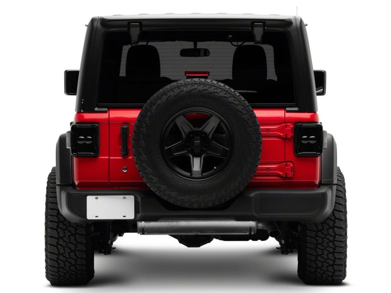 Raxiom 18-23 Jeep Wrangler JL Axial Series Linear LED Tail Lights- Blk Housing (Smoked Lens) Tail Lights Raxiom