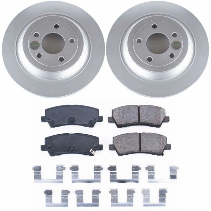 Power Stop 15-19 Ford Mustang Rear Z17 Evolution Geomet Coated Brake Kit Brake Kits - Performance Blank PowerStop