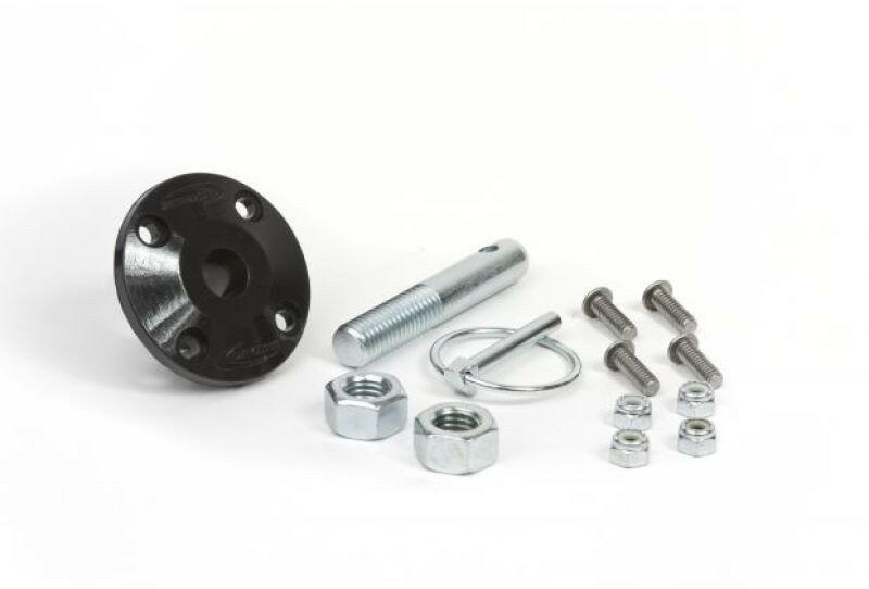 Daystar Hood Pin Kit Black Single Incl Polyurethane Isolator Pin Spring Clip and Related Hardware Hood Pins Daystar