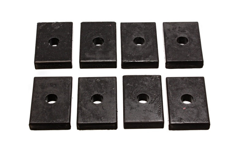 Energy Suspension Pad - Firm - 2-7/16in L x 1-5/8in W x 15/32 ID x 1/2in H - Black Bushing Kits Energy Suspension