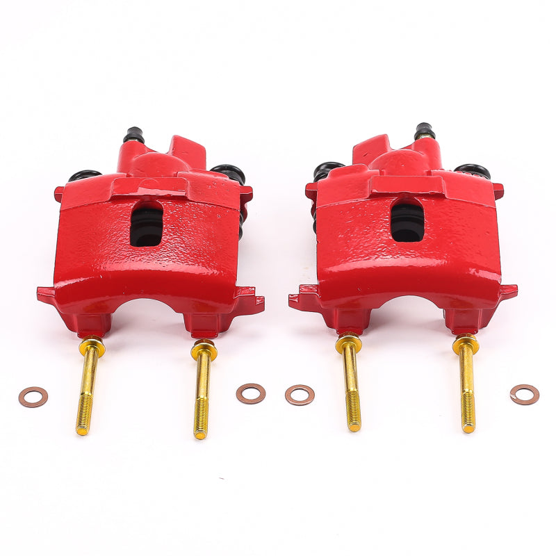 Power Stop 99-04 Chrysler 300M Rear Red Calipers w/o Brackets - Pair Brake Calipers - Perf PowerStop