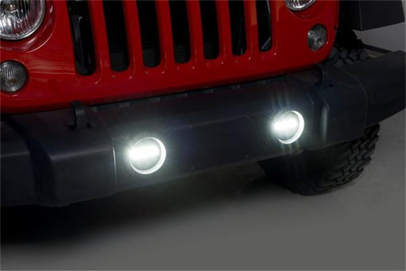 Putco 10-18 Jeep Wrangler JK - Luminix High Power LED Fog Lamps - 1 (Pair) - 2400LM Light Bars & Cubes Putco