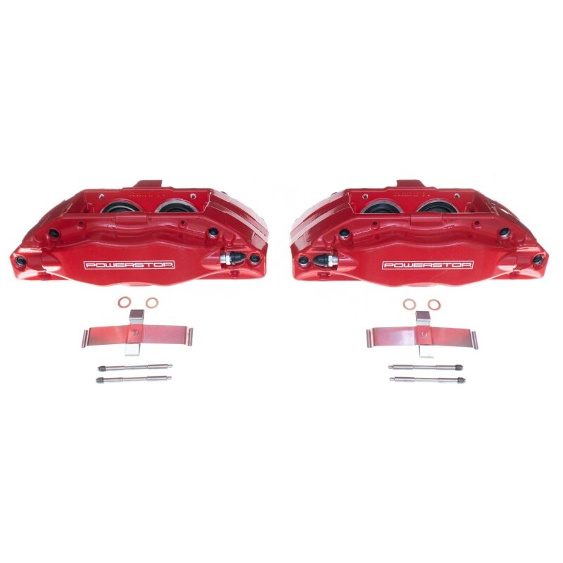 Power Stop 04-08 Acura TL Front Red Calipers w/o Brackets - Pair Brake Calipers - Perf PowerStop