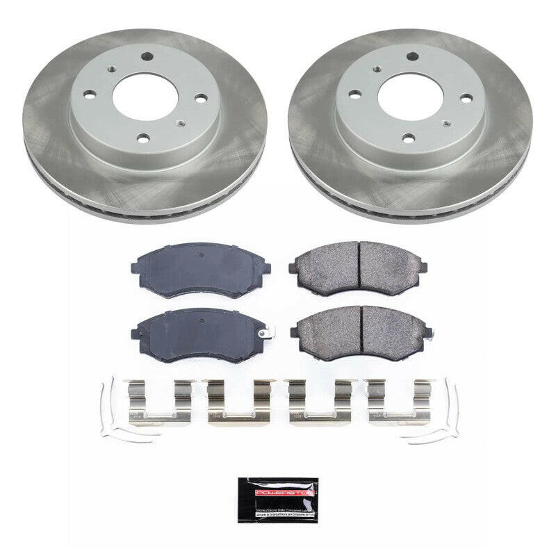 Power Stop 00-06 Nissan Sentra Front Semi-Coated Rotor Kit Brake Kits - Performance Blank PowerStop
