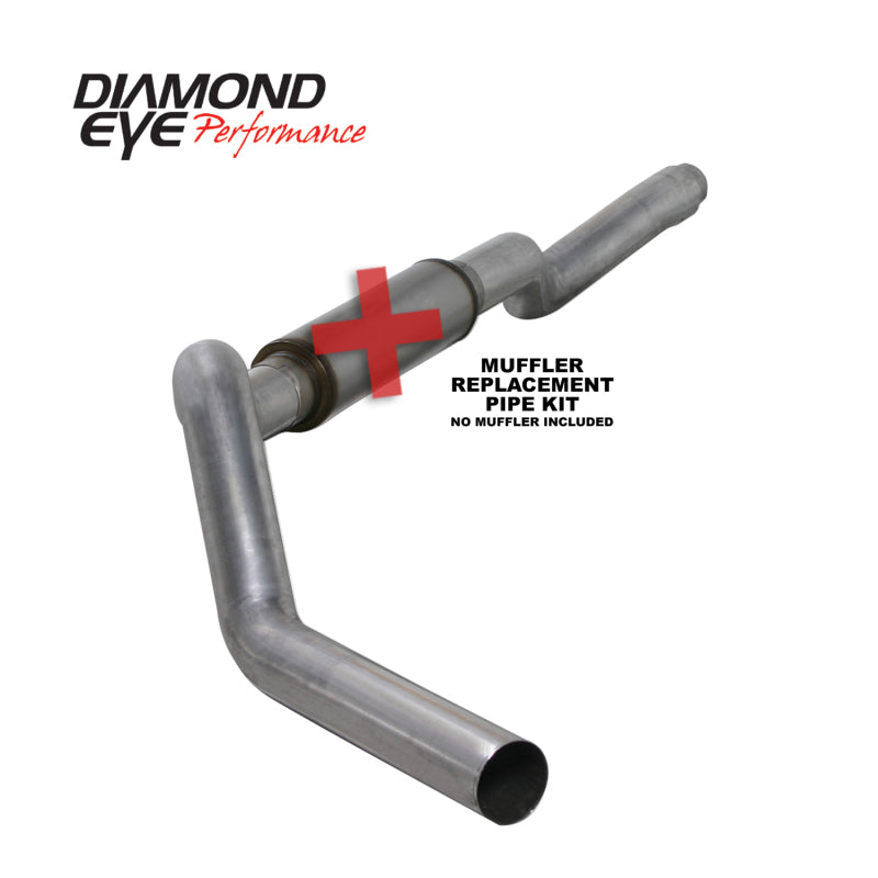 Diamond Eye KIT 5in Catback MFLR RPLCMENT PIPE Single SS: 2006-2007.5 CHEVY 6.6L 2500/3500 Catback Diamond Eye Performance