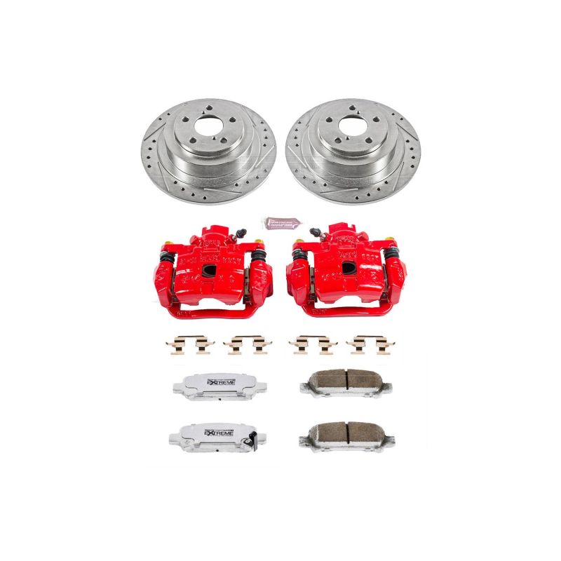 Power Stop 03-06 Subaru Baja Rear Z26 Street Warrior Brake Kit w/Calipers Brake Kits - Performance D&S PowerStop