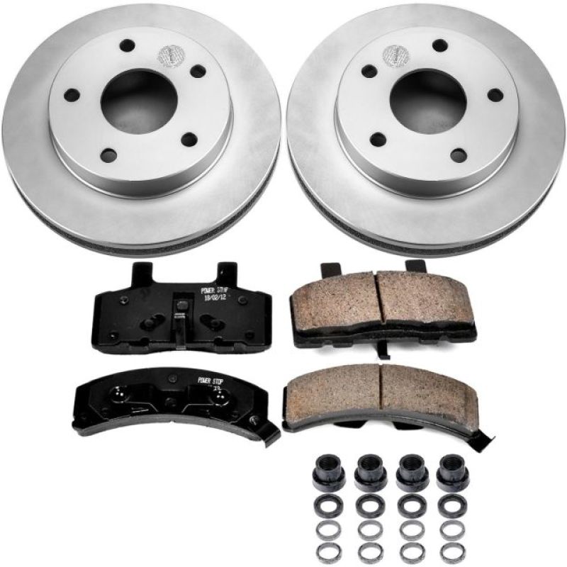 Power Stop 94-99 Dodge Ram 1500 Front Z17 Evolution Geomet Coated Brake Kit Brake Kits - Performance Blank PowerStop