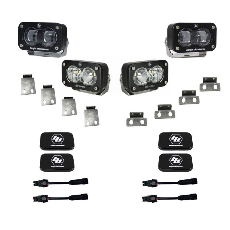 Baja Designs 21+ Ford Raptor S2 SAE Pro Fog Pocket Light Kit Fog Lights Baja Designs