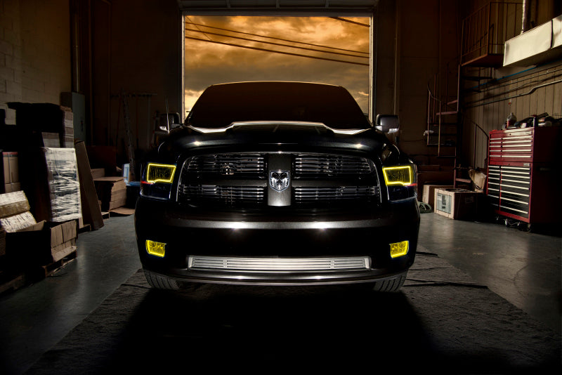 Oracle Lighting 09-18 RAM 1500 Sport Halo Headlights - Blk Housing w/No Controller Headlights ORACLE Lighting
